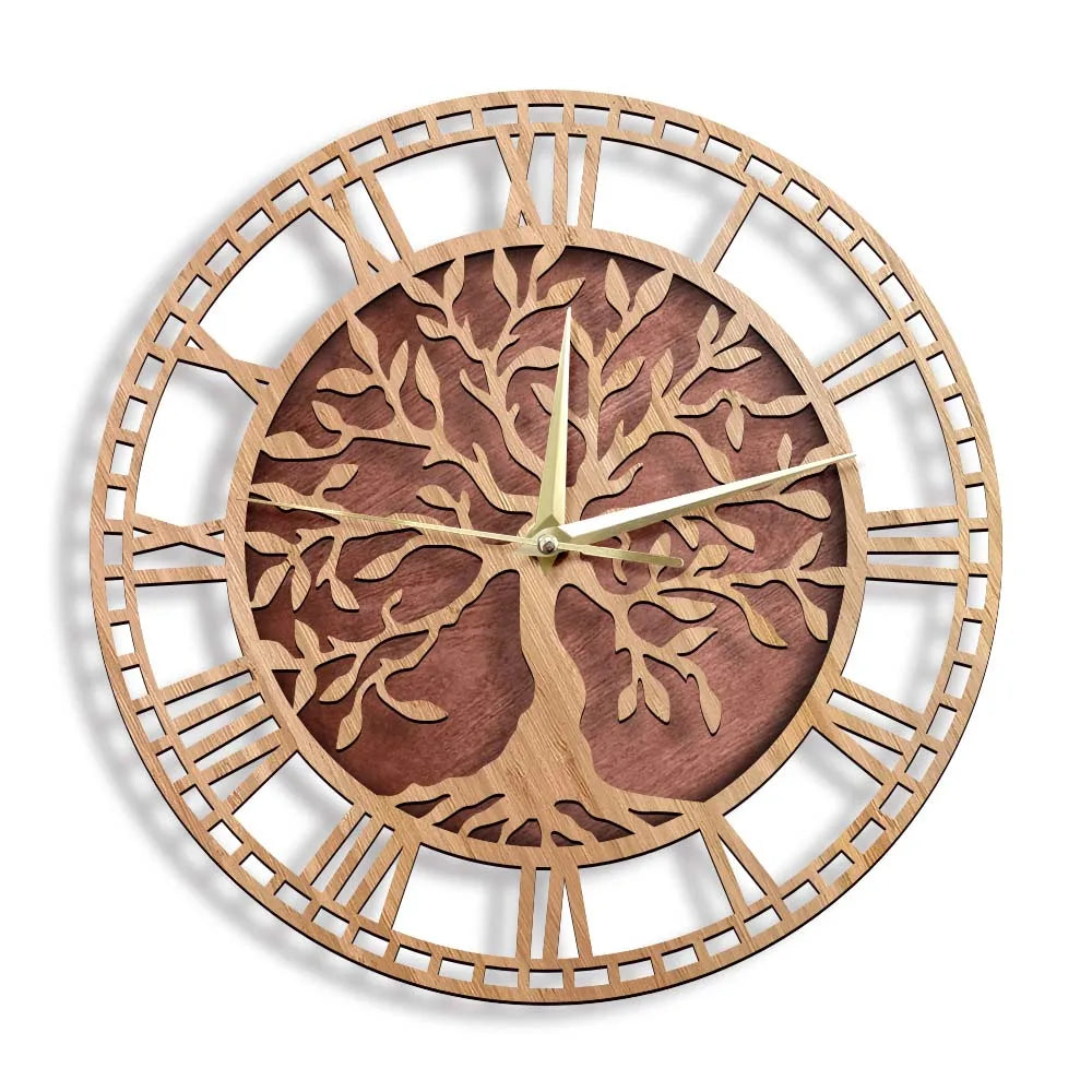 WoodArt | Rustikale Wanduhr aus Holz im Vintage-Stil