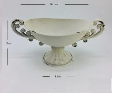 Europäische Vintage Kelchvase aus Eisen