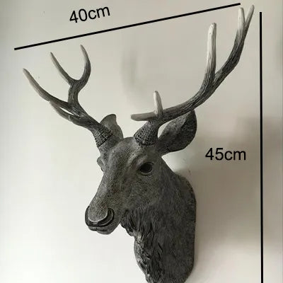 Faux Rehkörper, Faux Taxidermie Tierkopf Wanddekoration Handgemachte Bauernhausdekoration Harz Wohnaccessoires Modern für die Wand