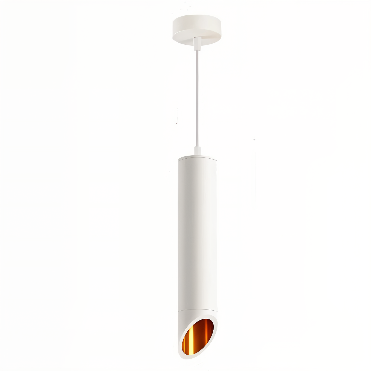 Frendorf | Uniqlux Tube Pendelleuchte - Moderne Schwarz/Weiß Aluminium LED Hängelampe