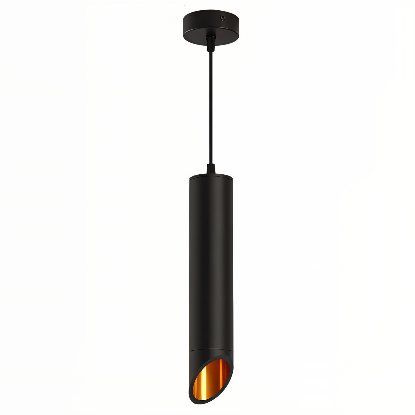 Frendorf | Uniqlux Tube Pendelleuchte - Moderne Schwarz/Weiß Aluminium LED Hängelampe