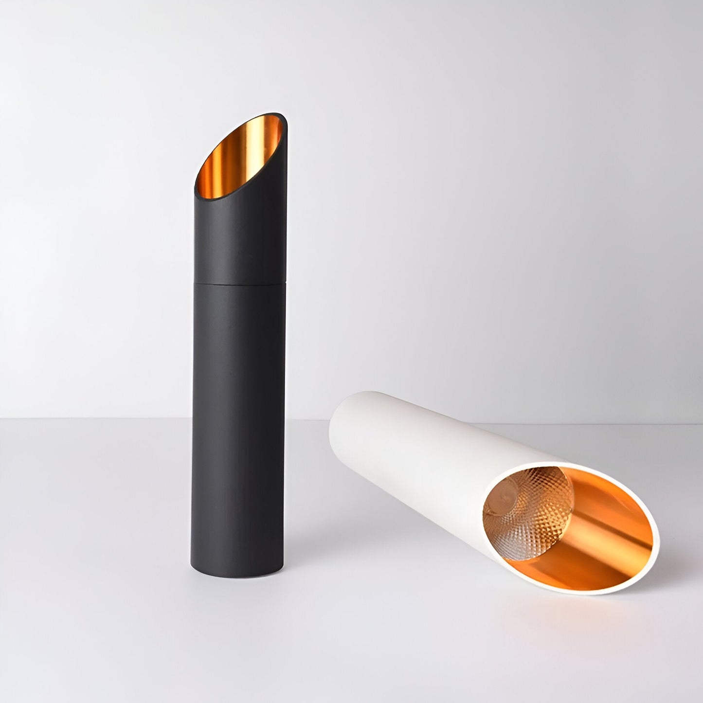Frendorf | Uniqlux Tube Pendelleuchte - Moderne Schwarz/Weiß Aluminium LED Hängelampe
