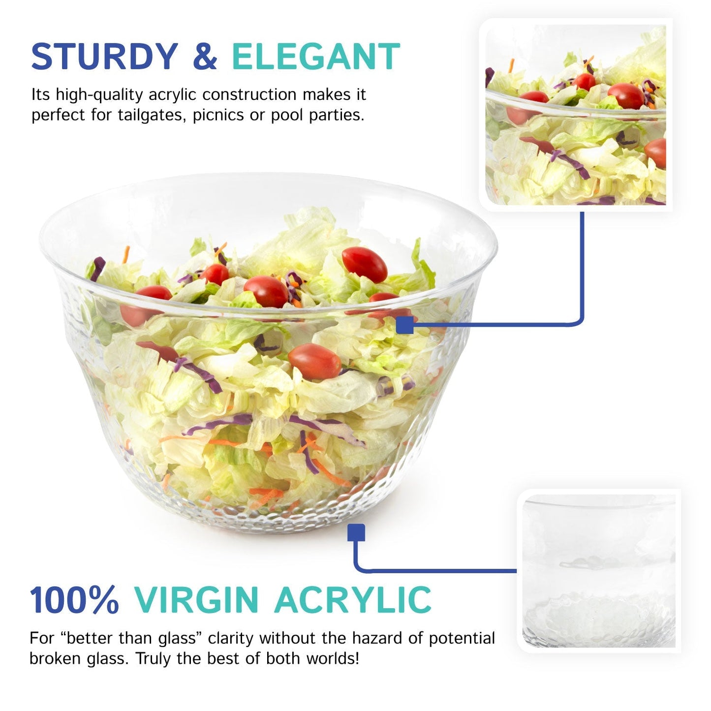 Frendorf | 11" Eisdiamanten Salatschüssel