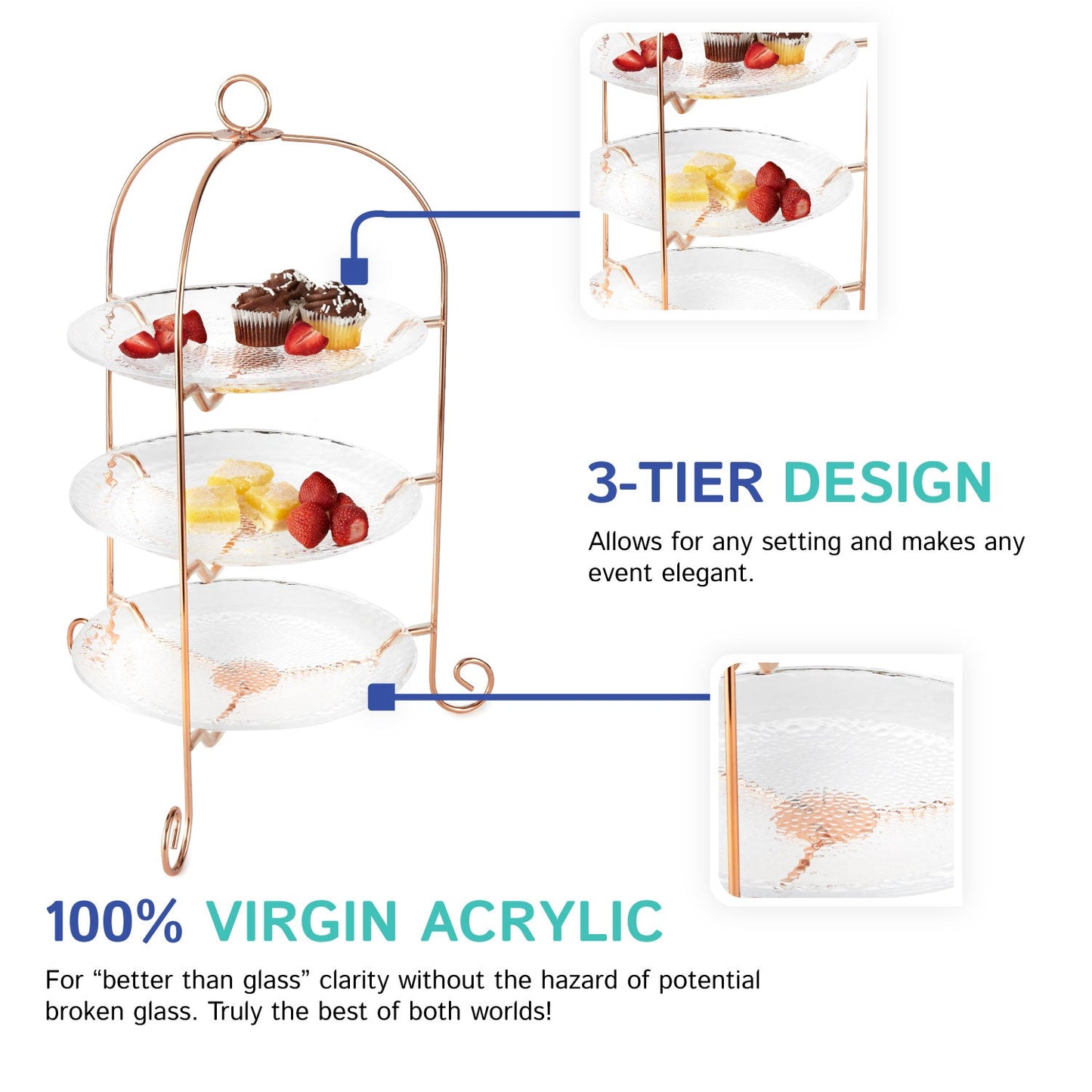 Frendorf | 10" Teller Trio mit Metallständer
