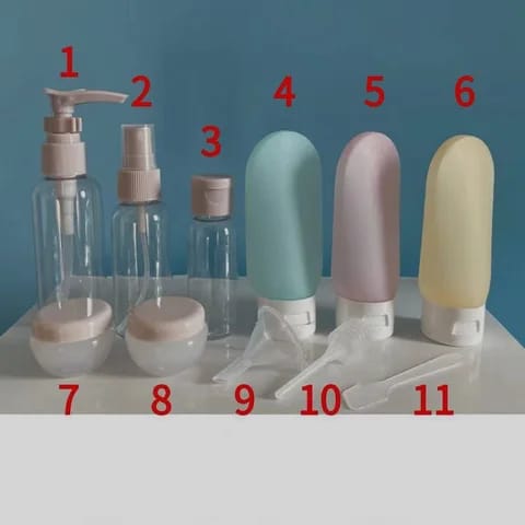 Frendorf | 11-teiliges Reise-Nachfüllflaschen-Set