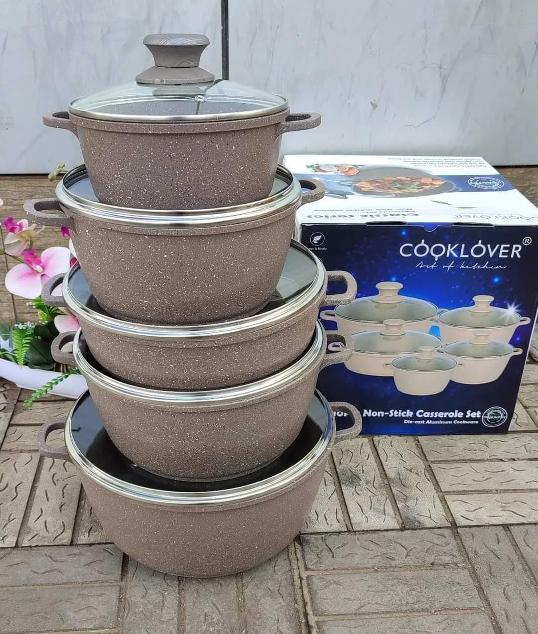 Frendorf | 10 Stück Granit Kochgeschirr