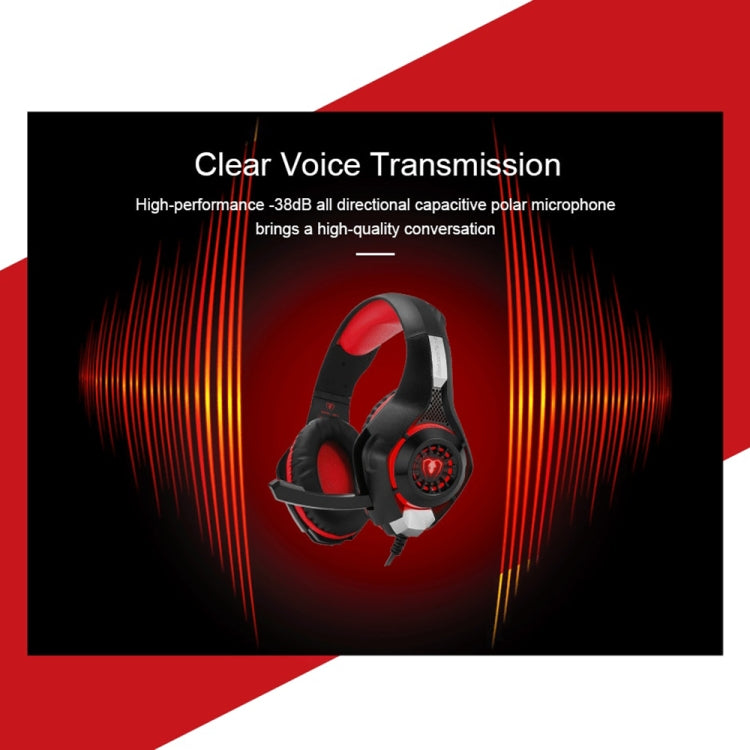 Frendorf | Beexcellent GM-1 Stereo-Bass-Gaming-Kopfhörer mit Mikrofon & LED-Licht, für PS4, Smartphone, Tablet, PC, Notebook (Blau)