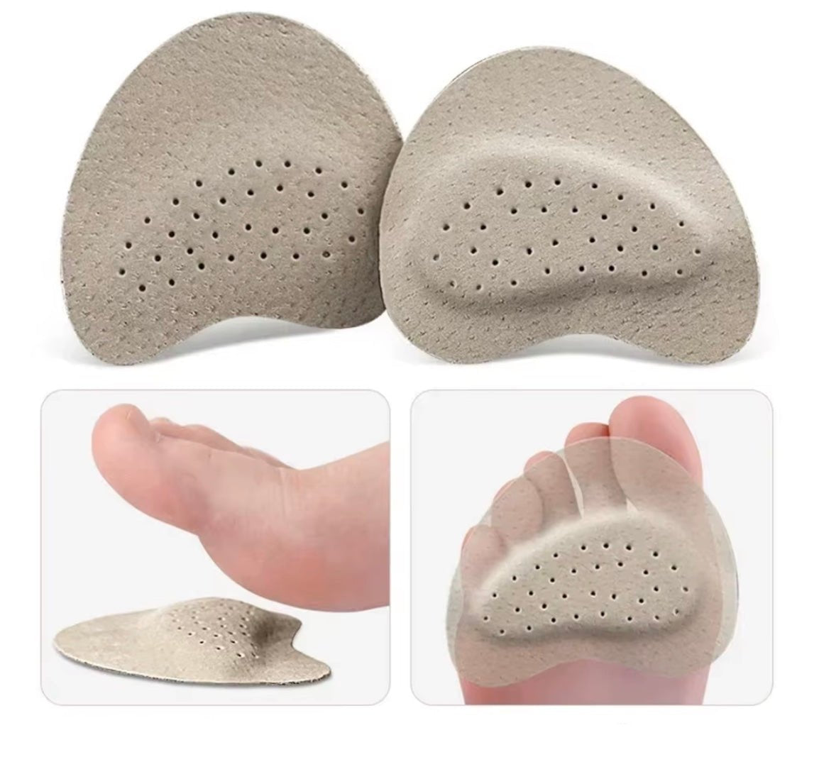 Frendorf | Anti-Rutsch-Fußpolster für Sandalen – Schmerzlinderung für Damen