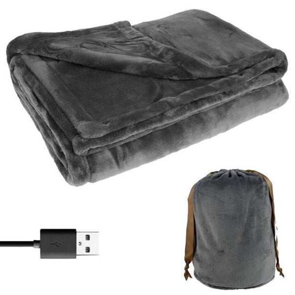 Frendorf | kabelloses elektrisches Heizblanket | USB wiederaufladbare Fleece-Heizdecke
