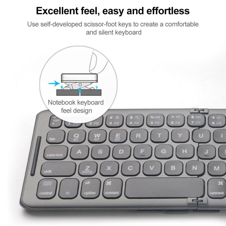 Frendorf | B088 Universelles Mini faltbares Drei-Kanal Bluetooth Wireless Keyboard