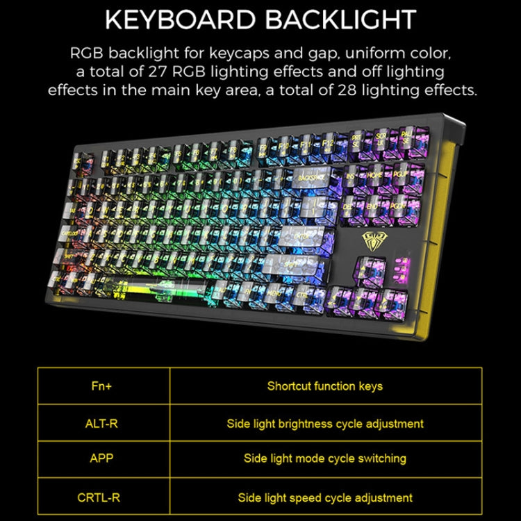 Frendorf | AULA F2183 RGB Drahtloses Bluetooth-Tastatur (Weiß)