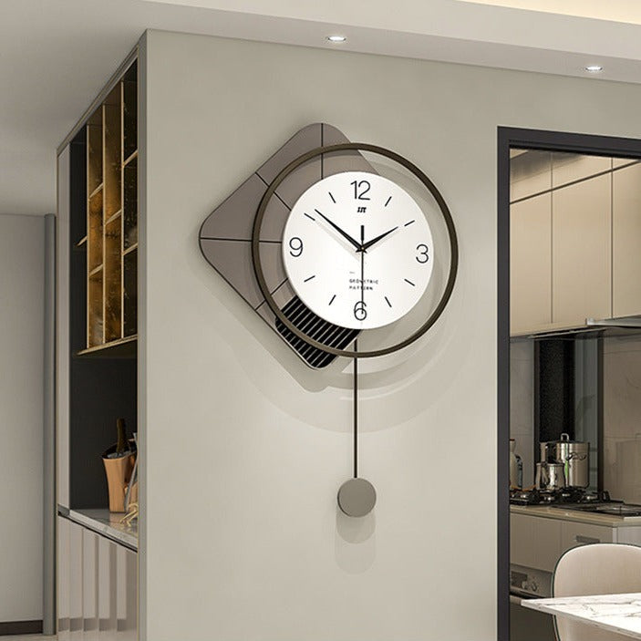 Wanddekor Pendel Batteriebetriebene Uhr für das Wohnzimmer
