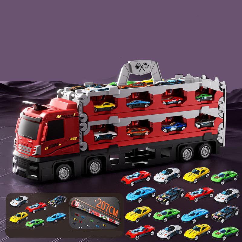 Frendorf | 2in1 Ausklapbare Lastwagen Rennstrecke