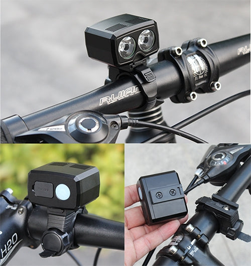 Frendorf | Y15 2 x XPG2 500LM USB Aufladbare LED Fahrrad Scheinwerfer Frontlampe mit 5 Modi