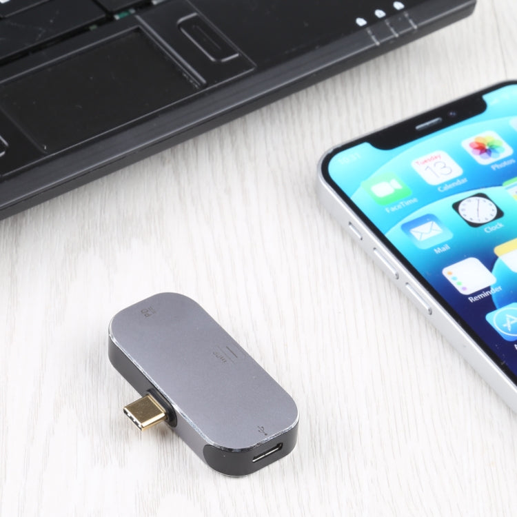 Frendorf | 3 in 1 USB-C / Type-C Stecker zu Dual USB-C / Type-C + Mini DP Buchse Adapter