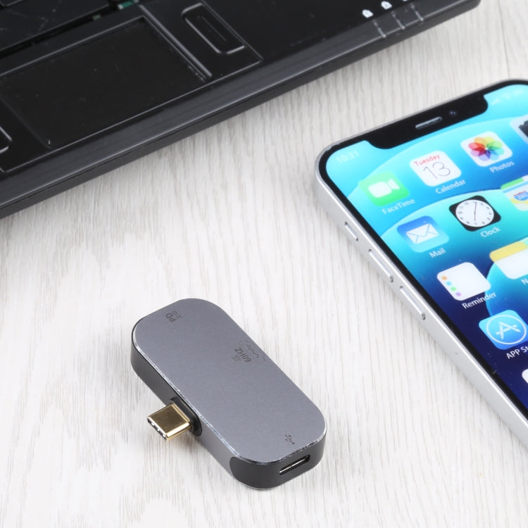 Frendorf | 3 in 1 USB-C / Type-C männlich zu Dual USB-C / Type-C + 4K 60Hz HDMI weiblich Adapter