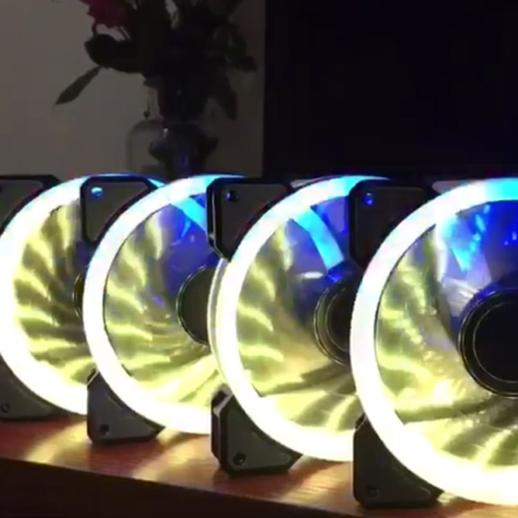 Frendorf | 3 PCS CoolerAge DC 12V - 0.25A 2500PRM Fernbedienung Computer Kühler Kühlgehäuselüfter mit einstellbarem LED