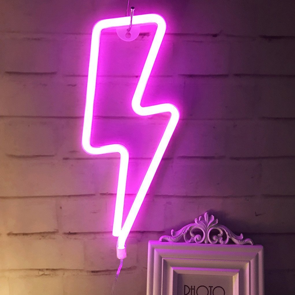 Pink Neon Blitzschlag