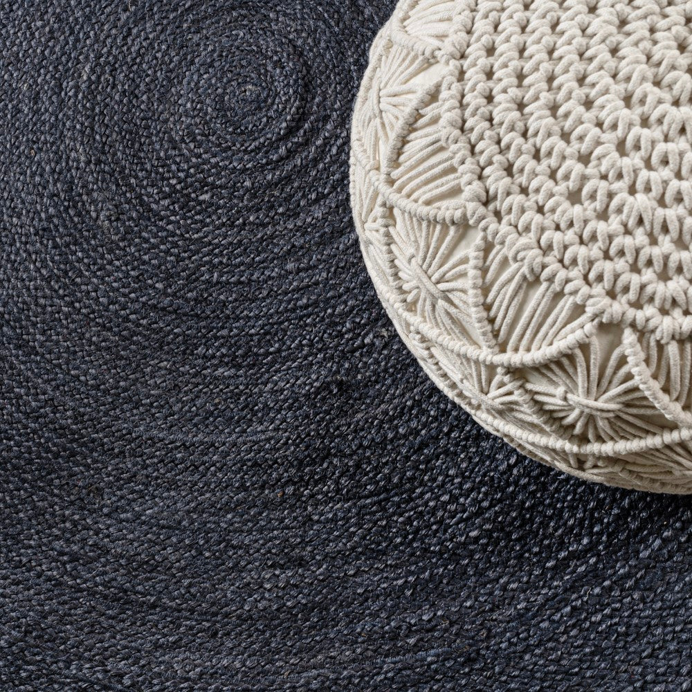 Geflochtener runder Jute-Teppich „Coastal Cottage“