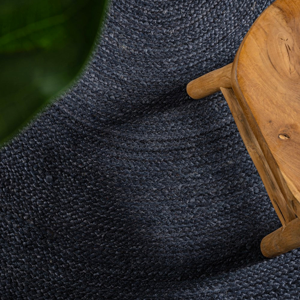 Geflochtener runder Jute-Teppich „Coastal Cottage“