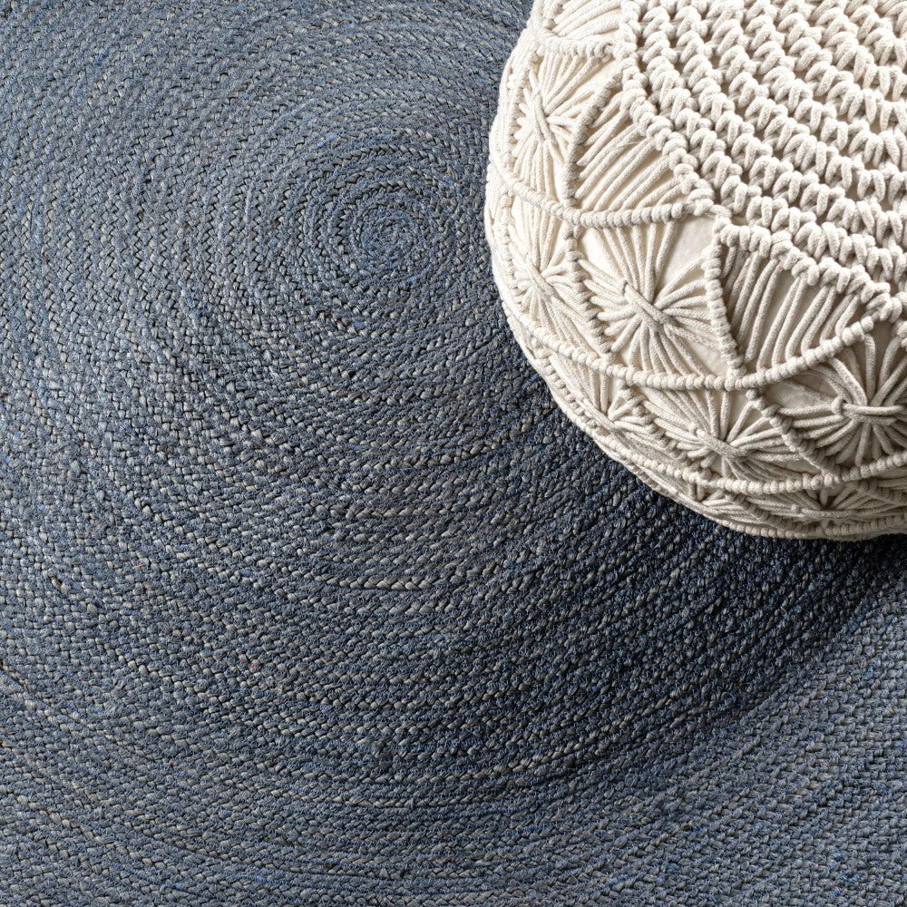 Geflochtener runder Jute-Teppich „Coastal Cottage“
