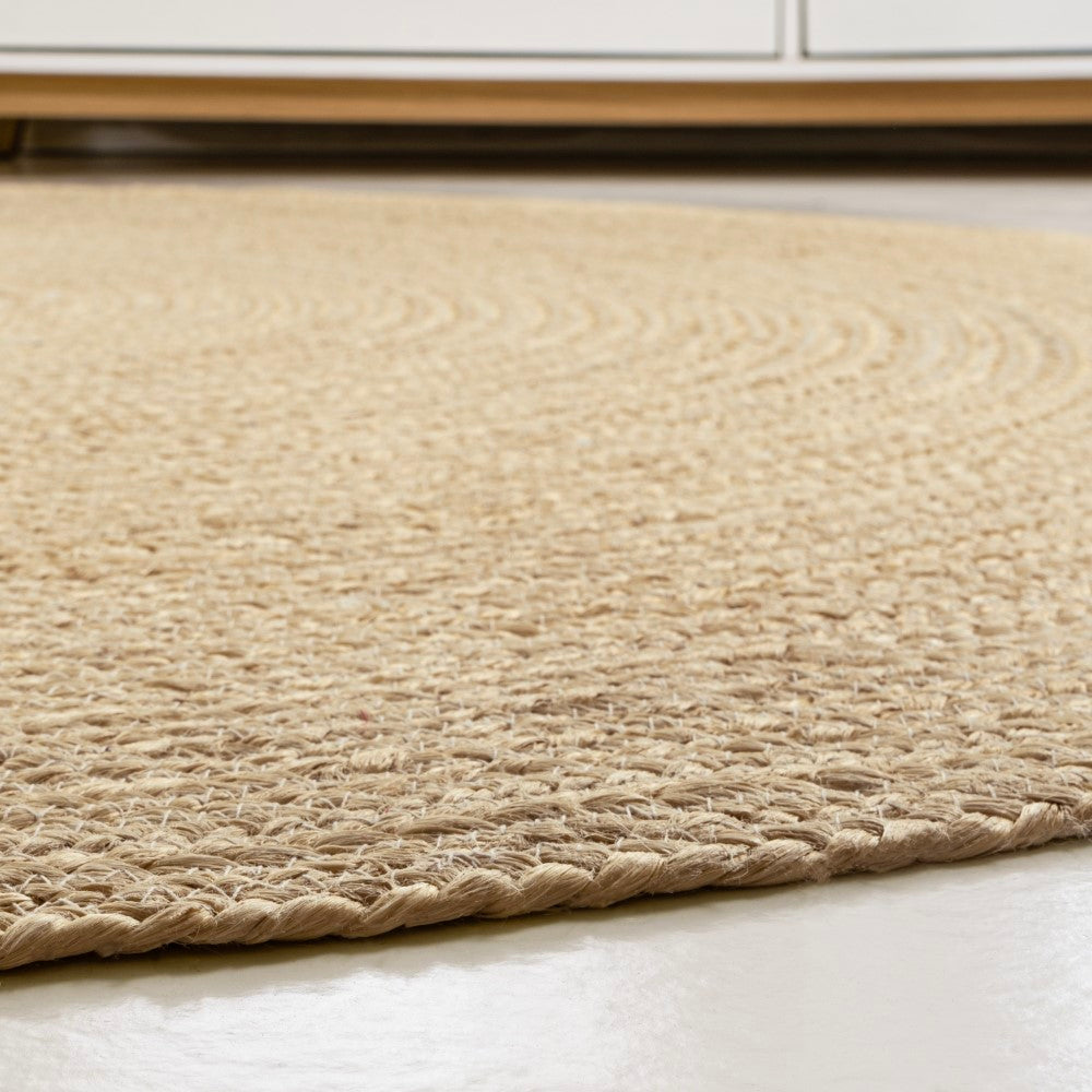 Geflochtener runder Jute-Teppich „Coastal Cottage“