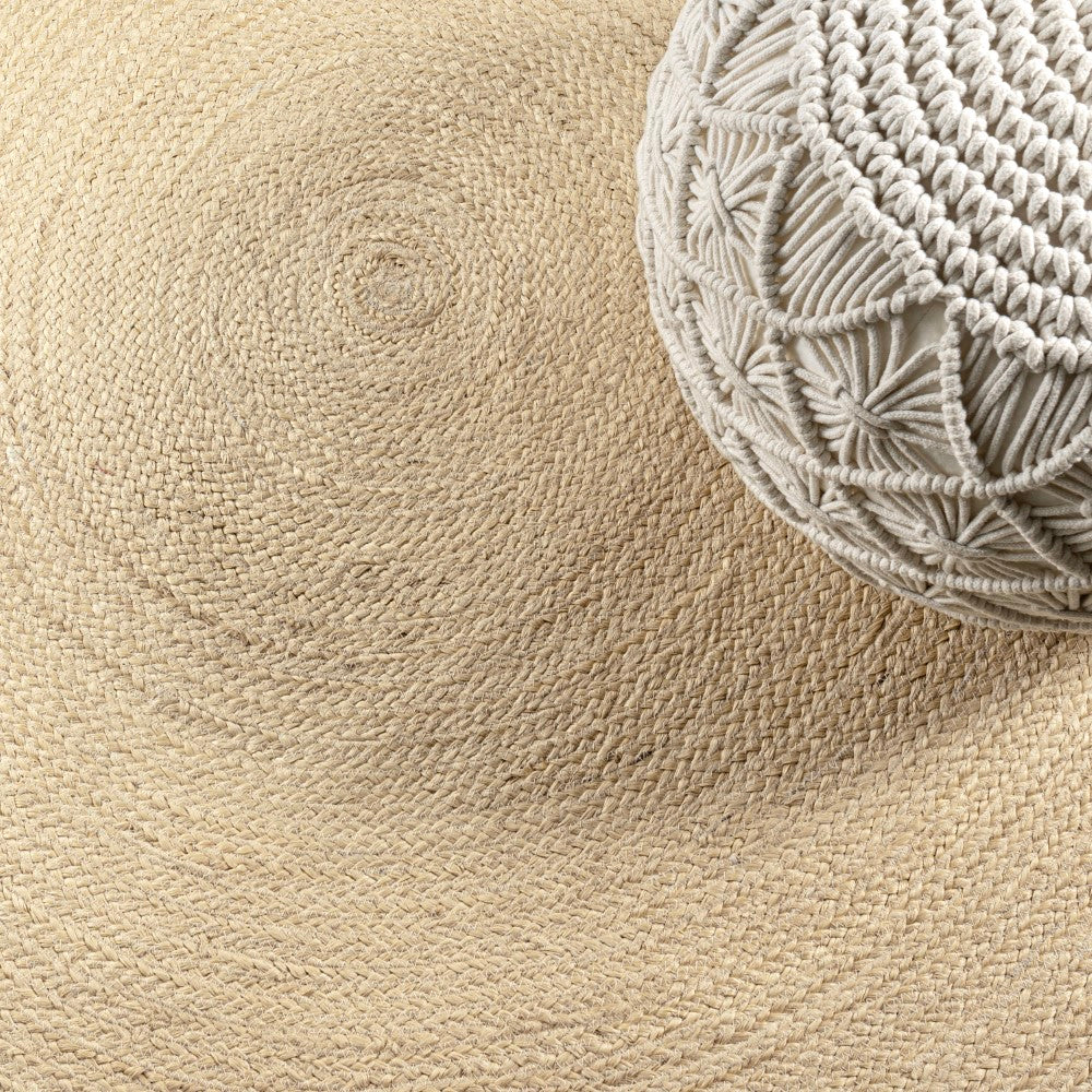 Geflochtener runder Jute-Teppich „Coastal Cottage“