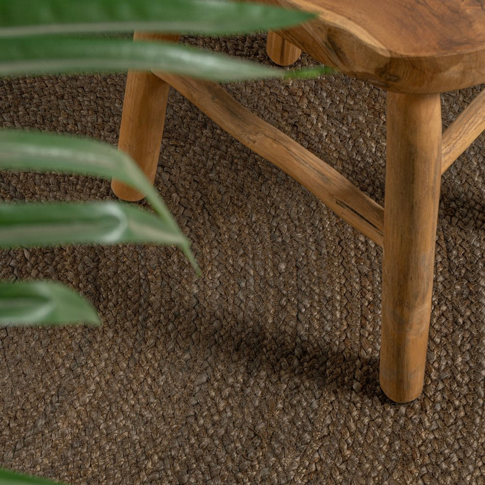 Geflochtener runder Jute-Teppich „Coastal Cottage“