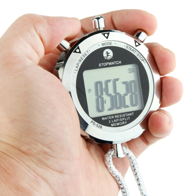 Frendorf | PS528 Metall-Stoppuhr Professioneller Chronograph Handheld Digital LCD Sportzähler Timer mit Band