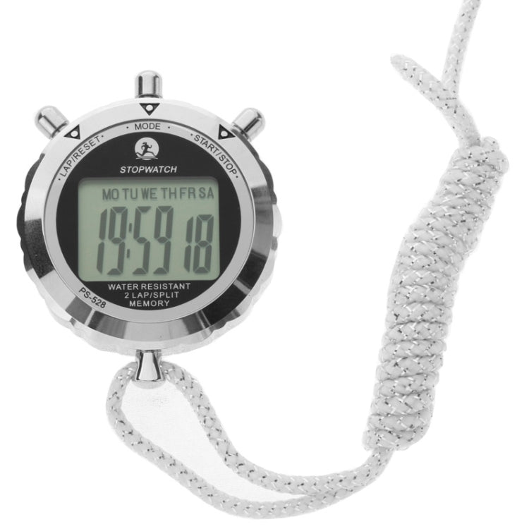 Frendorf | PS528 Metall-Stoppuhr Professioneller Chronograph Handheld Digital LCD Sportzähler Timer mit Band