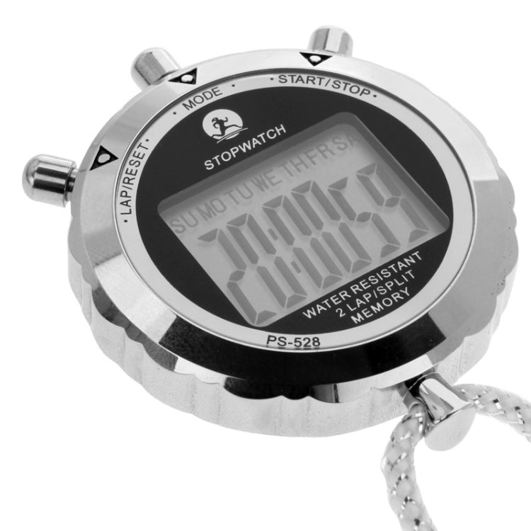 Frendorf | PS528 Metall-Stoppuhr Professioneller Chronograph Handheld Digital LCD Sportzähler Timer mit Band