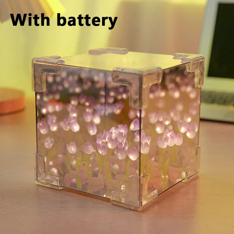 Frendorf | Beleuchteter Tulpen Eleganz Spiegel Lampe