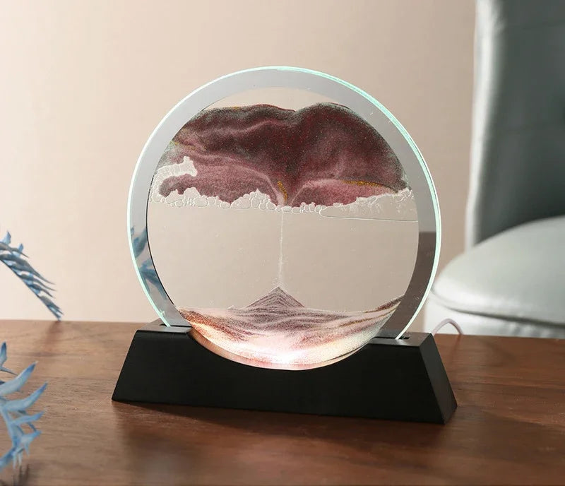 Bewegende Sand Tischlampe