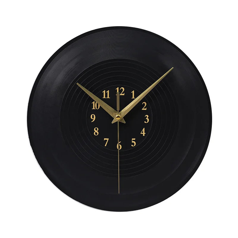 Musical Vinyl Record Wall Clock