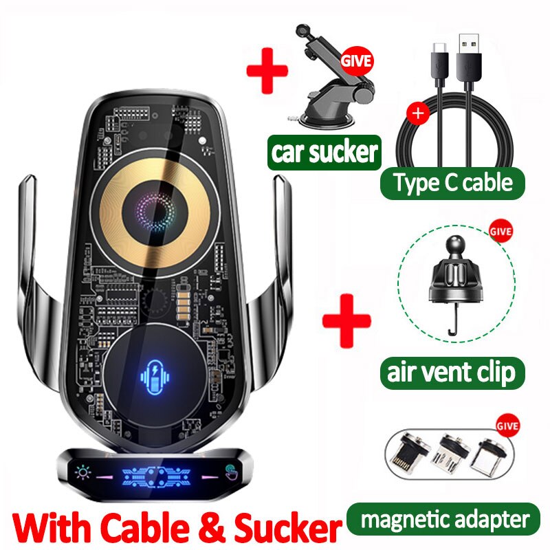 Frendorf | Automatische magnetische drahtlose Ladeauto-Handyhalterung