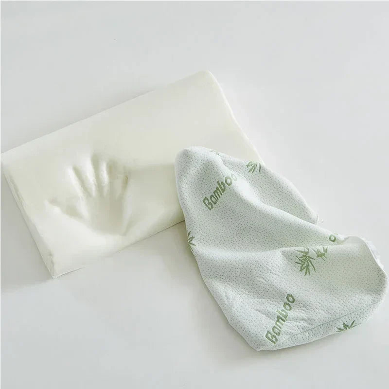 Orthopädisches Kissen aus Bambusfaser mit langsamer Rückfederung und Memory-Schaum