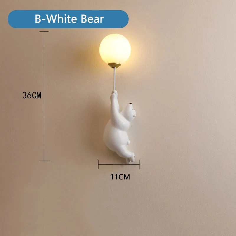 Teddybär-Wandlampe