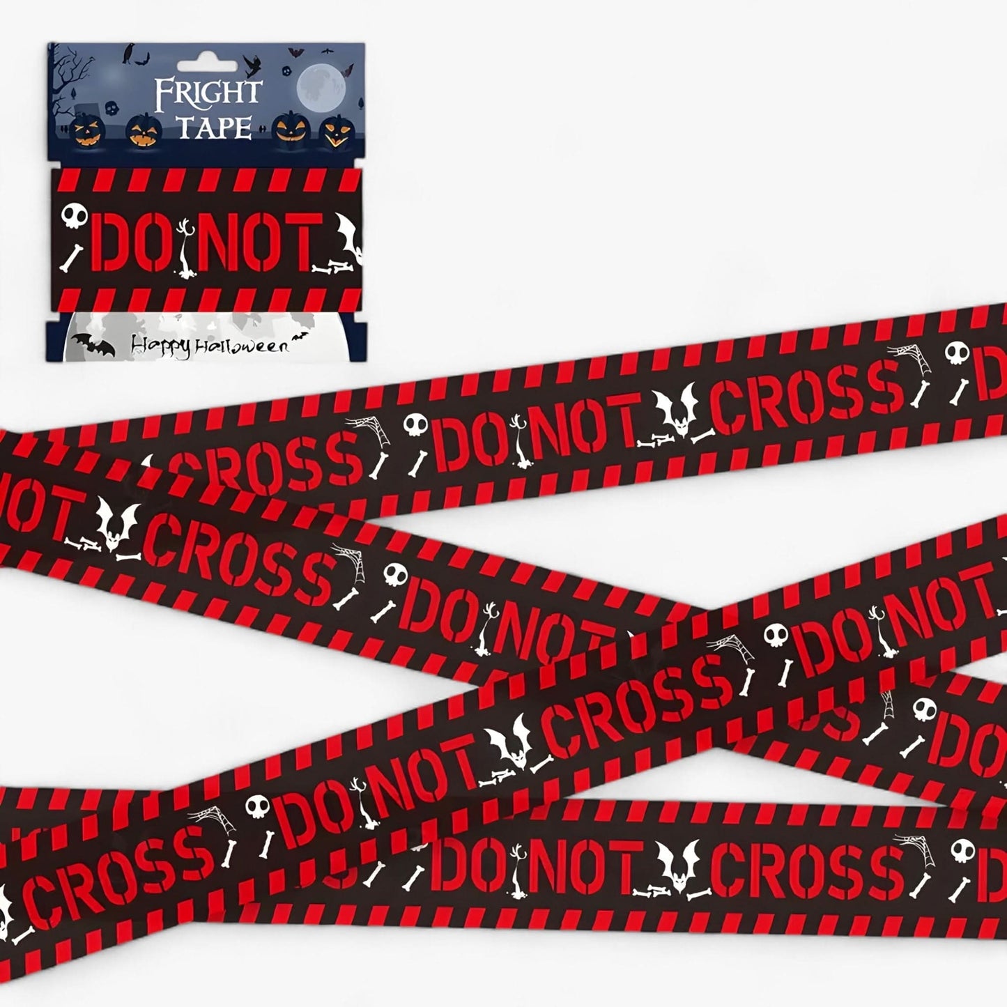 Frendorf | Bandeau Warnung Skull Halloween - Spooky Party Dekoration