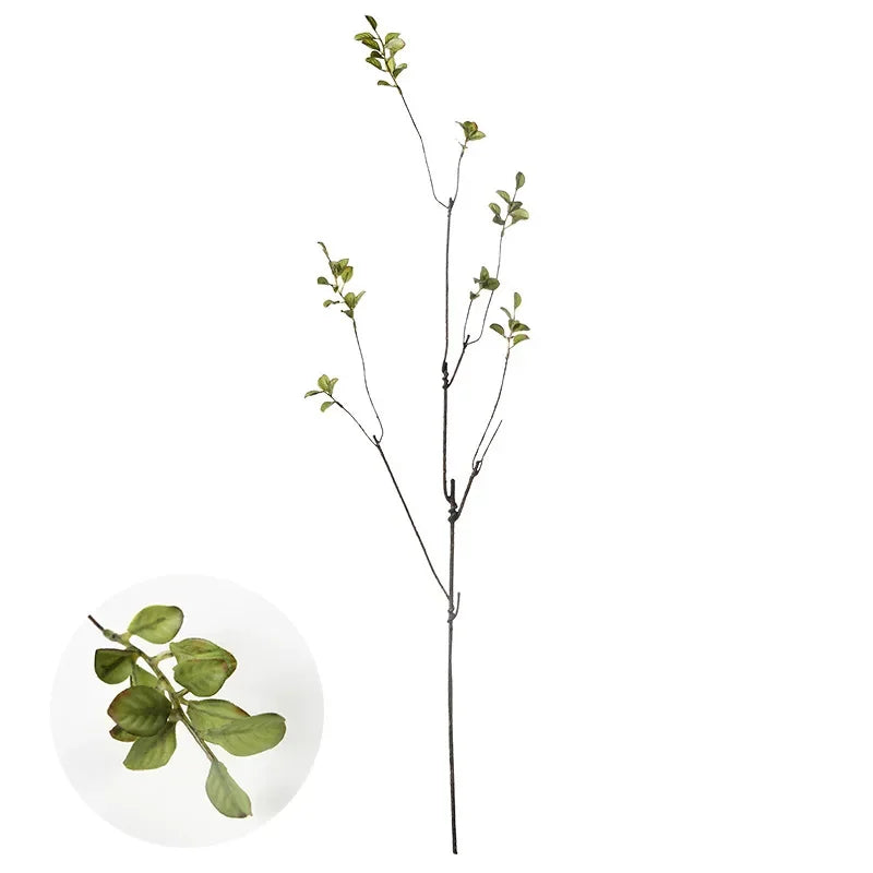 Frendorf | 110 cm Einzelherbstblattpflanzenstrauß – Künstliche Kunststoffblumen zur Bodendekoration, Hochzeit & verwelktes Rattanarrangement