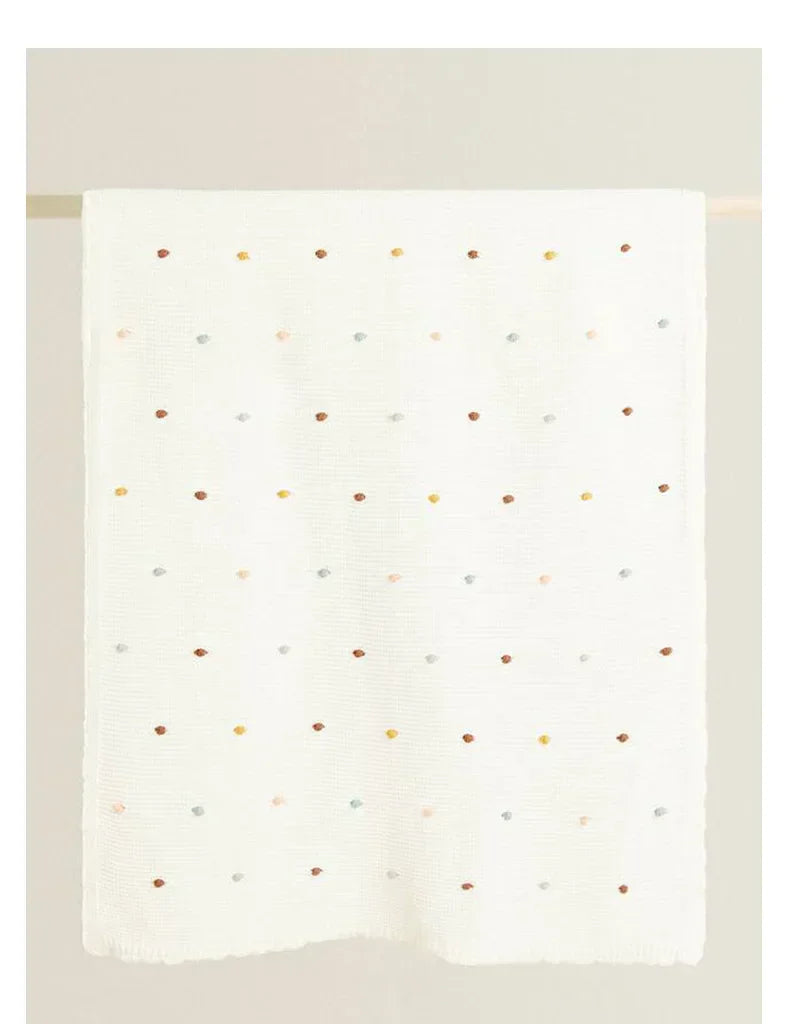 Frendorf | gestrickte Babydecke und Kinderwagen-Decke - 100x70 cm