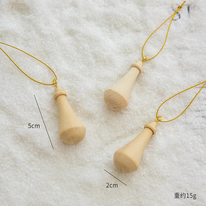 Frendorf | 3 Stück Holz Weihnachtsbaum Dekor