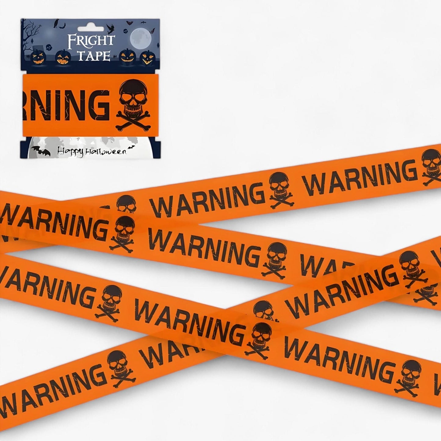 Frendorf | Bandeau Warnung Skull Halloween - Spooky Party Dekoration