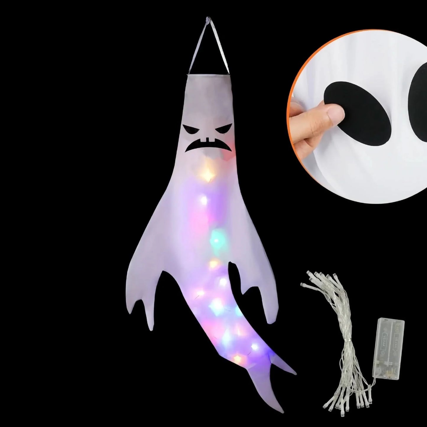 Frendorf | Halloween hängende Geisterlichter – LED Außen Dekor
