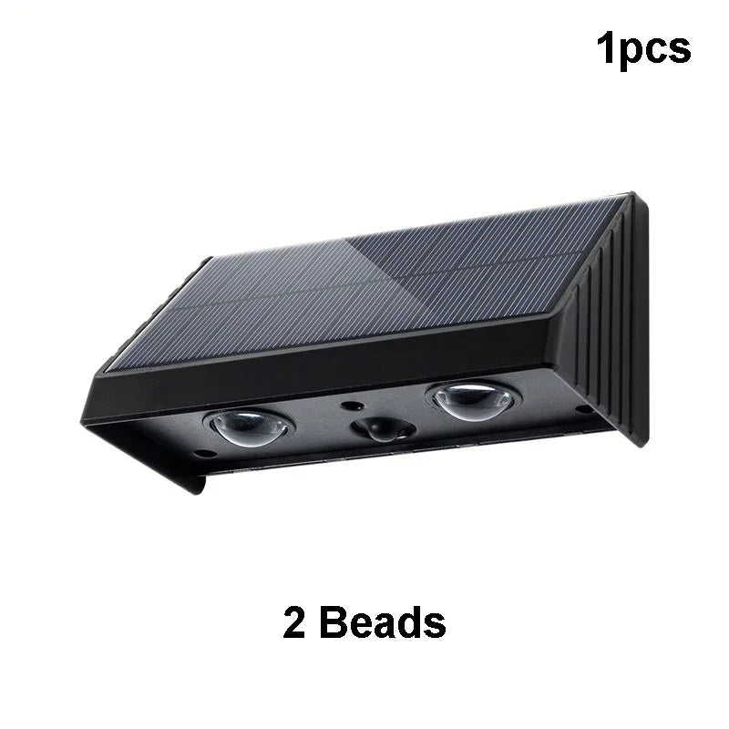 Frendorf | Solar Wandleuchte – Wasserdichte LED-Außenlampe für Garten, Hof, Zaun & Balkon, automatische Nachtbeleuchtung