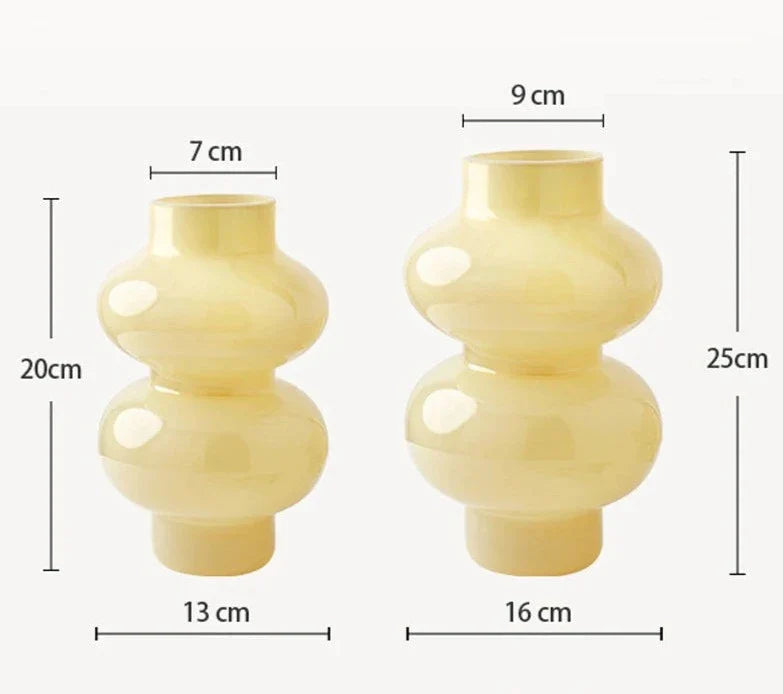 Chubby 2-stufige Glasvase