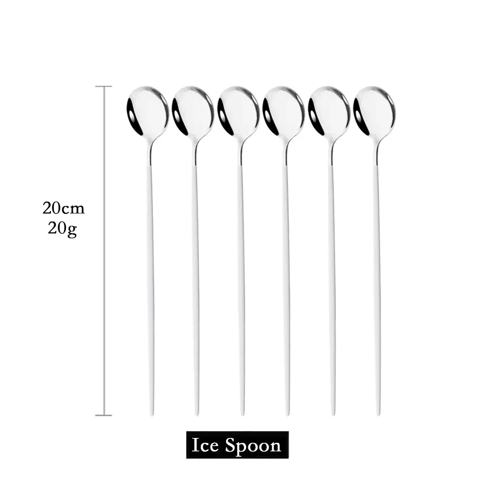 Golden 6-teiliges Langstiel-Löffelset