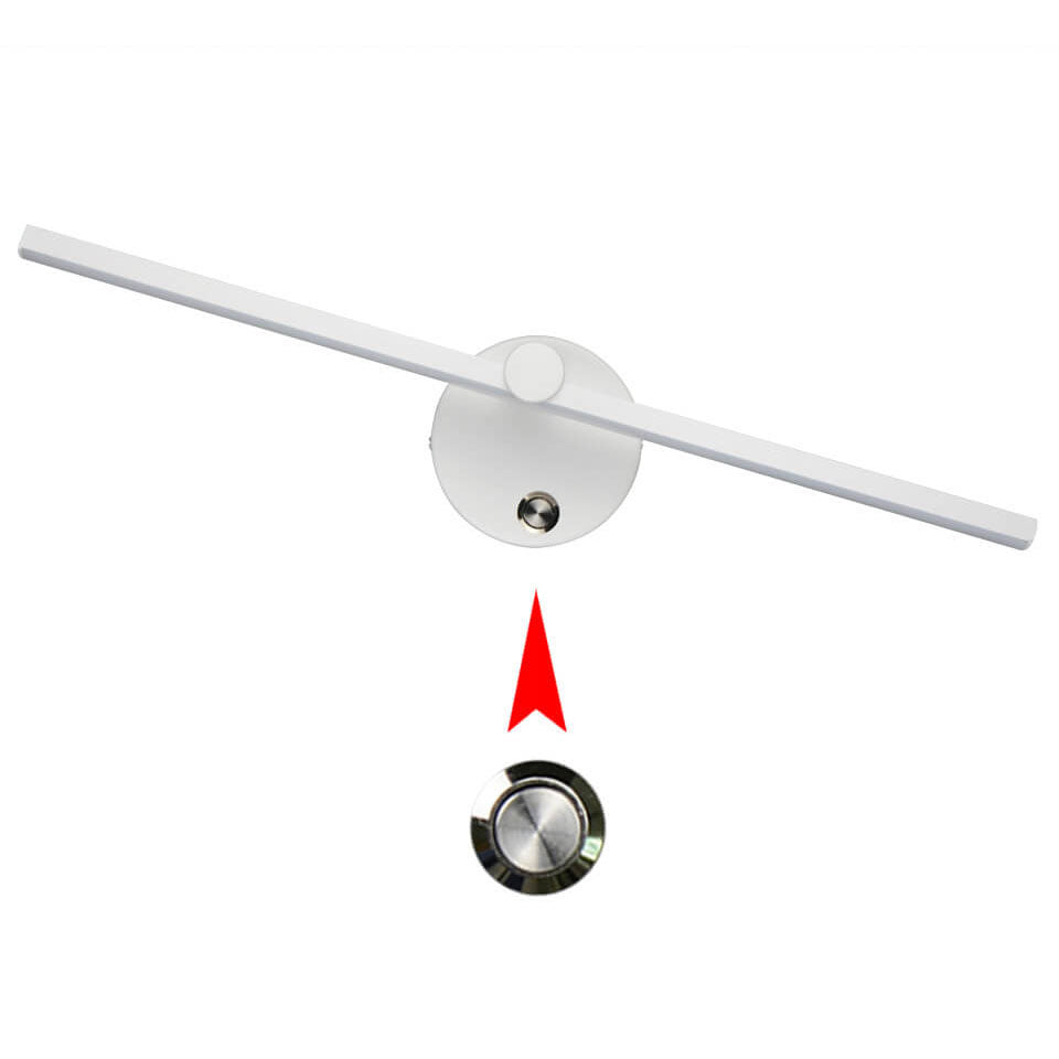 Nordic Minimalist Aluminium Lange Bar Schalter LED Spiegel Wandleuchte Lampe