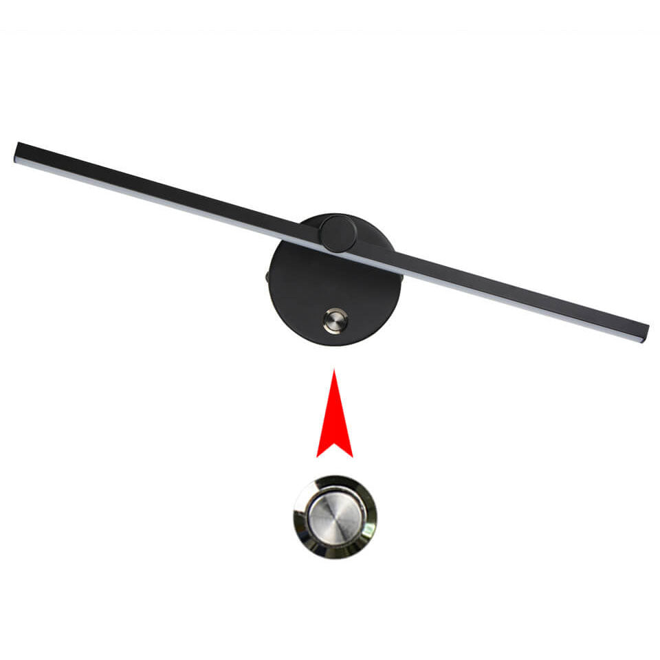 Nordic Minimalist Aluminium Lange Bar Schalter LED Spiegel Wandleuchte Lampe