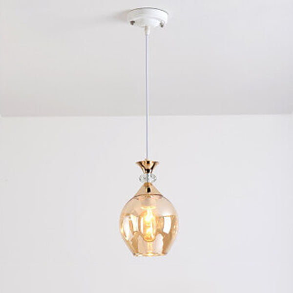 Frendorf | AuroSphere Gradient Glas Pendelleuchte | 1/3 Lichter | Insellicht | Modernes Design für Esszimmer & Küche