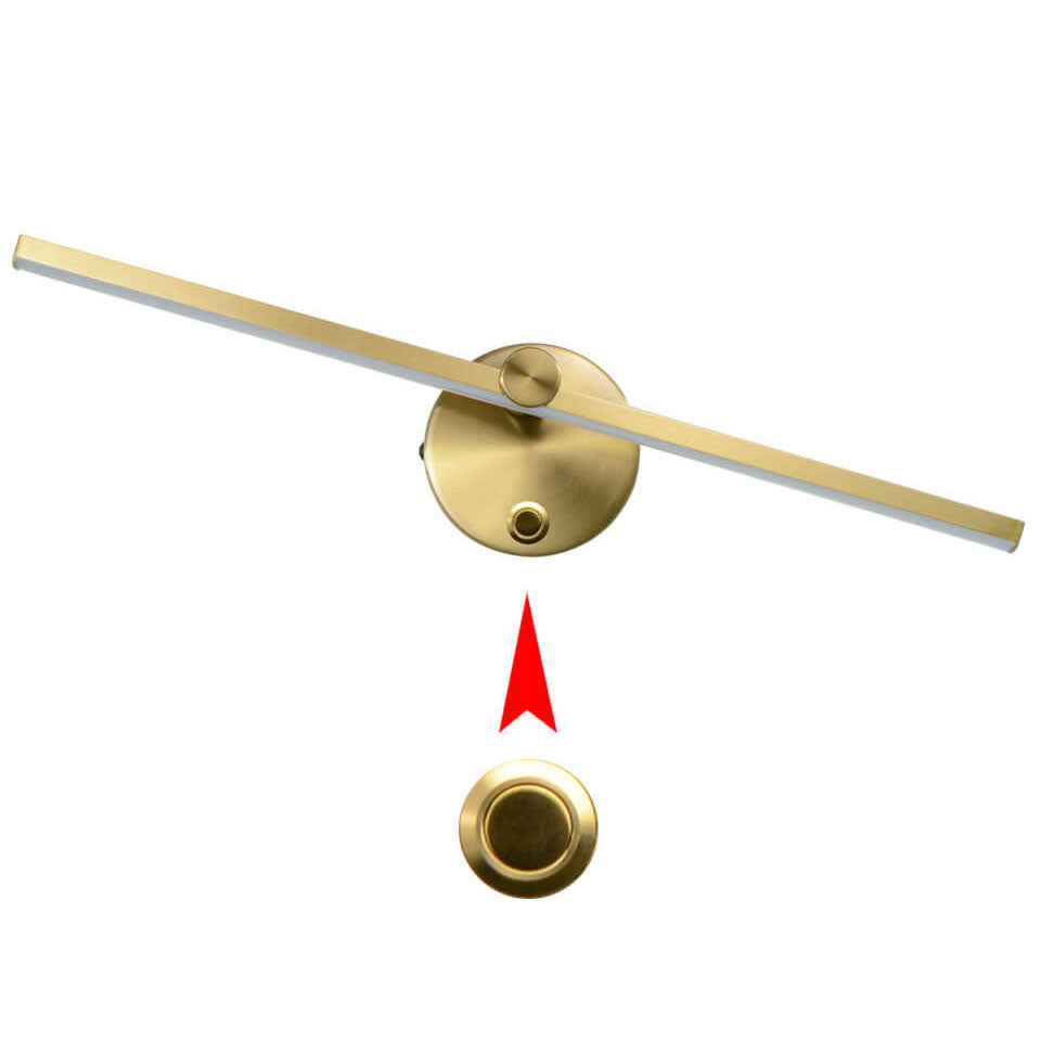 Nordic Minimalist Aluminium Lange Bar Schalter LED Spiegel Wandleuchte Lampe